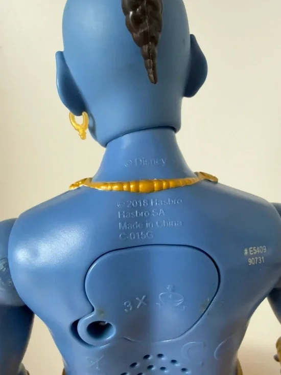 Disney Live Action Aladdin 2018 Hasbro Singing Will Smith Genie Doll Figure 12” - Picture 4 of 9